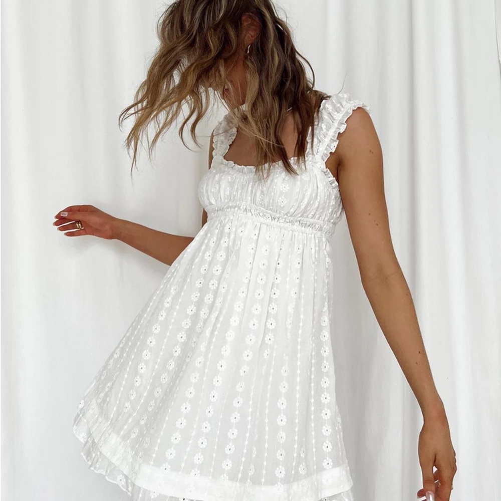 Carlita Mini Dress White